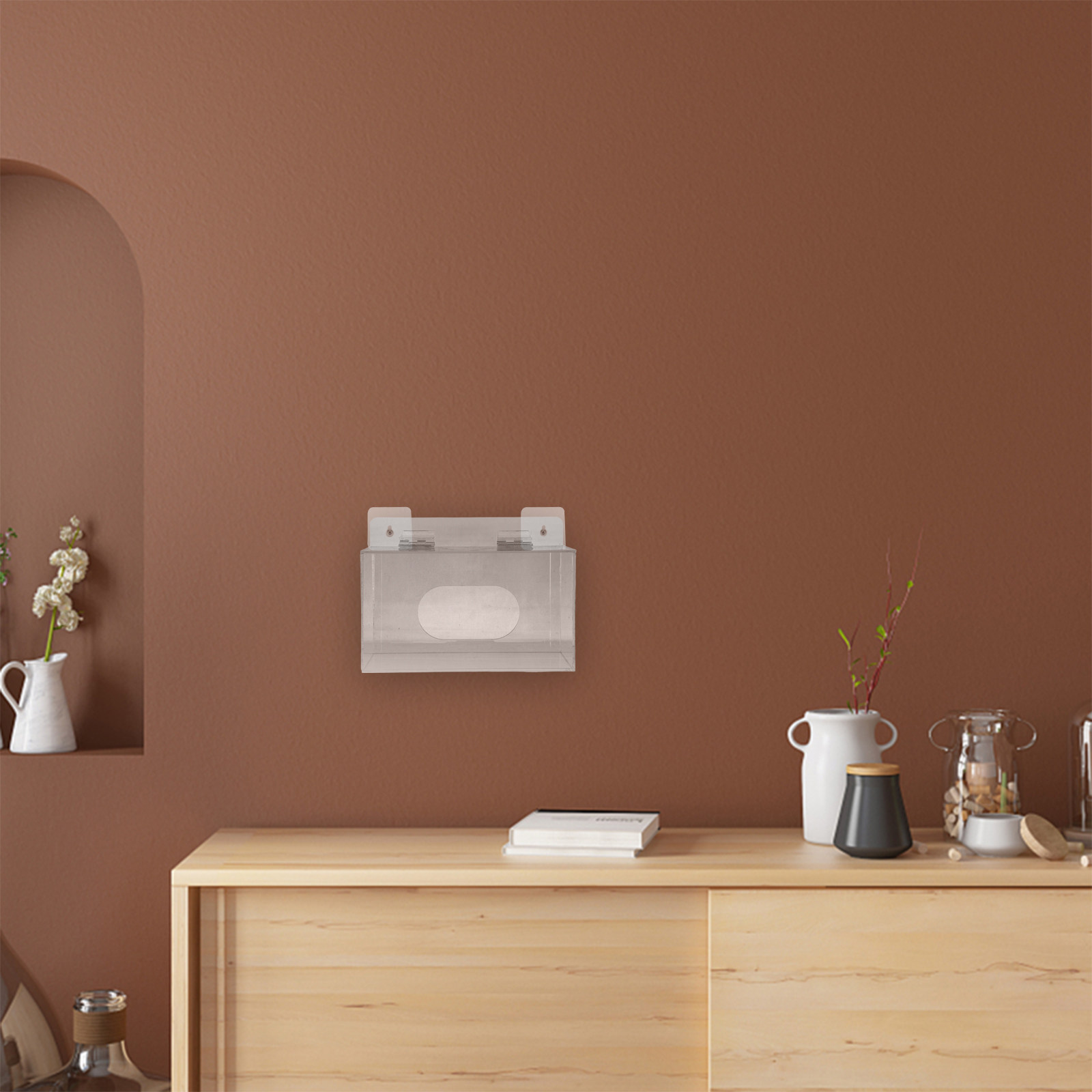 Face Mask Storage Box - Akrylowy organizer na maski na twarz,